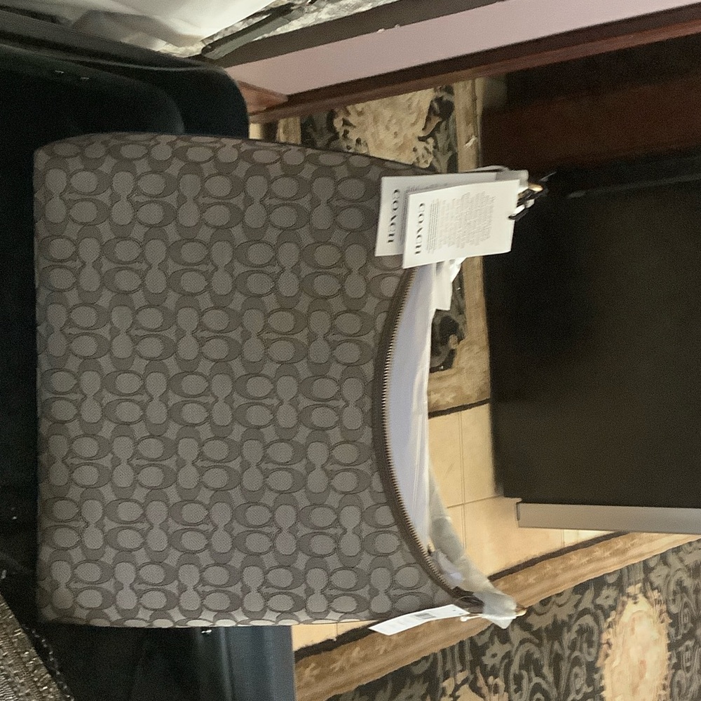 Coach Taupe Signature Tote